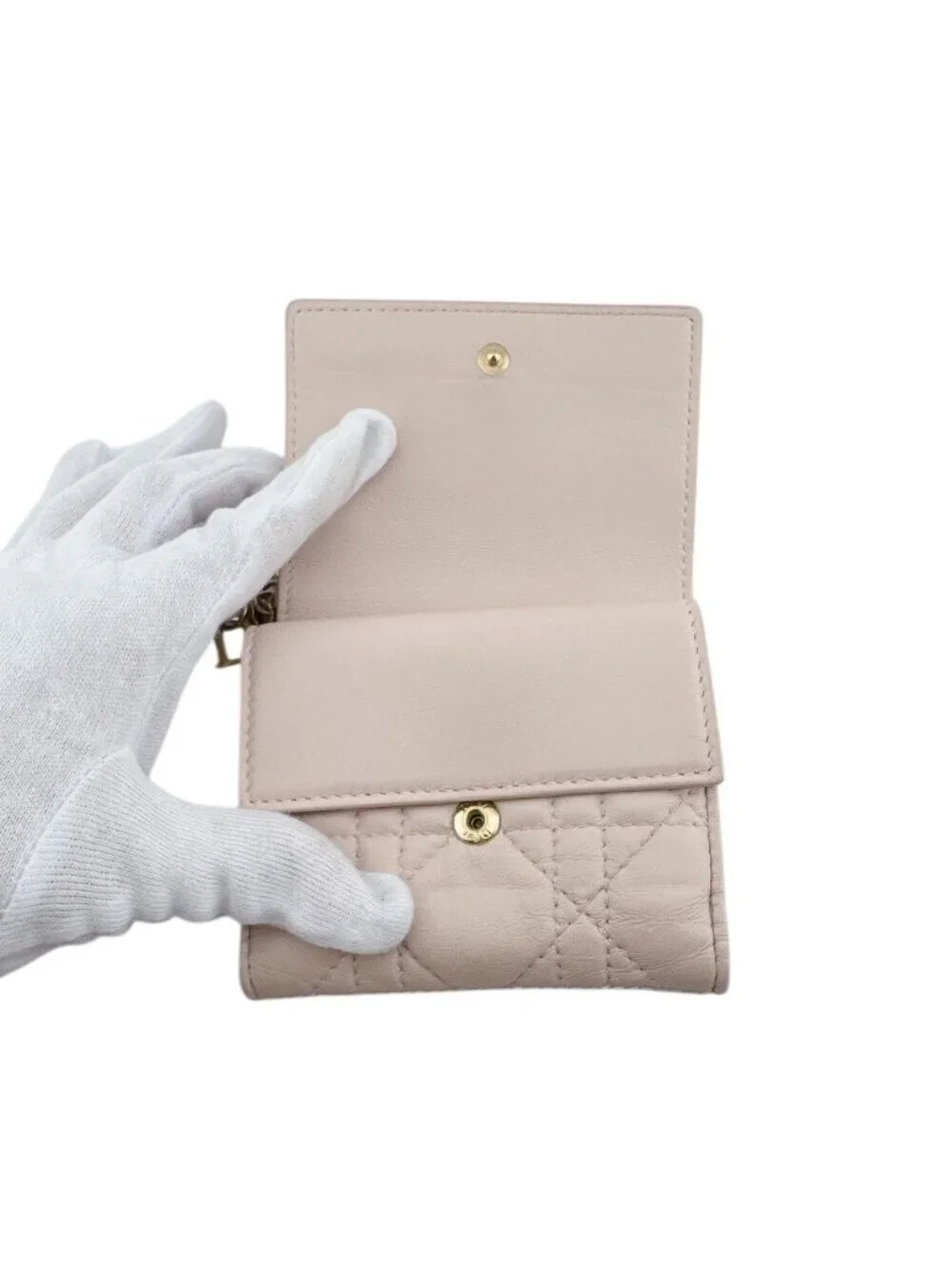 Dior Cannage Trifold Wallet